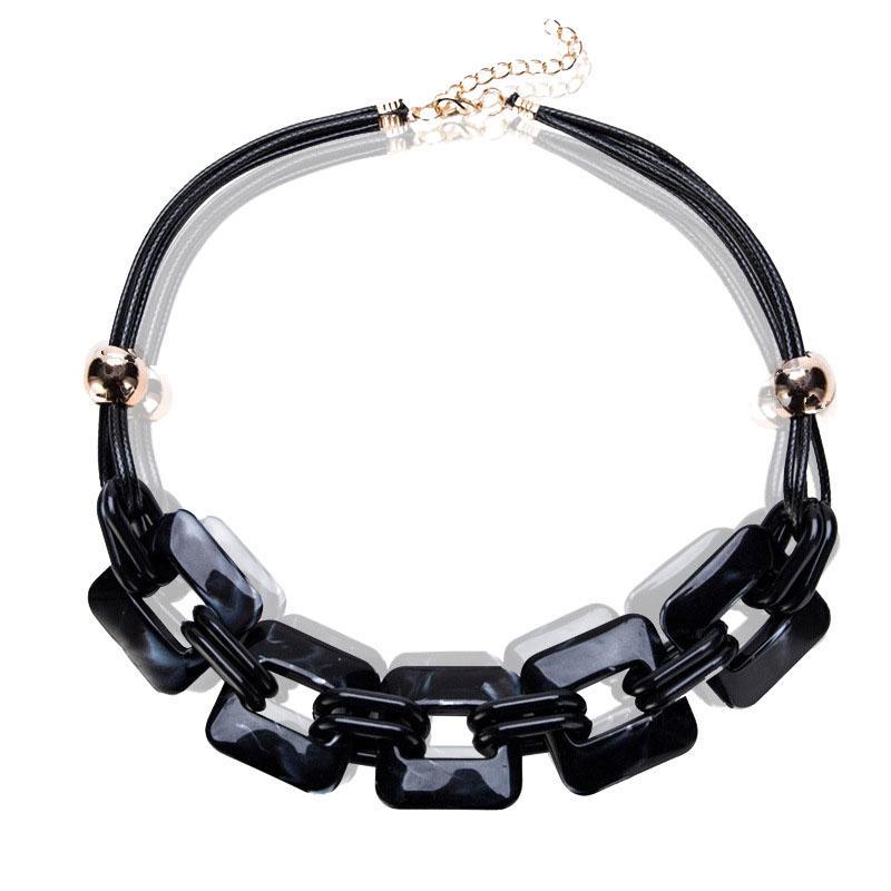 Женская мода преувеличение акриловое ожерелье ювелирные изделия для вечеринки подарок девушке индивидуальный свитер цепочка ARI