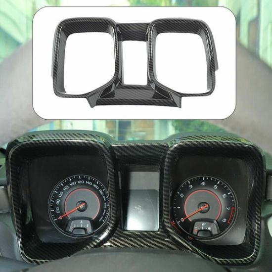 Dashboard trument Cover Trim Bezels for Chevy Camaro 2010-2015 Carbon Fiber