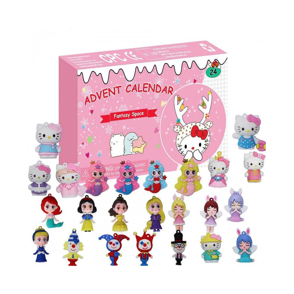 (Pink blind box)2025 Blind Box Cartoon Doll Countdown Christmas Hole Music Blind Bag Gift Advent Calendar