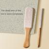 Silicon Carbide Foot Sander Bamboo Pedicure Tool Durable Foot Scrubber  For Feet