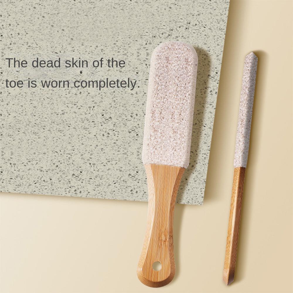 Silicon Carbide Foot Rasp Bamboo Pedicure Tool Durable Foot Sander For Feet