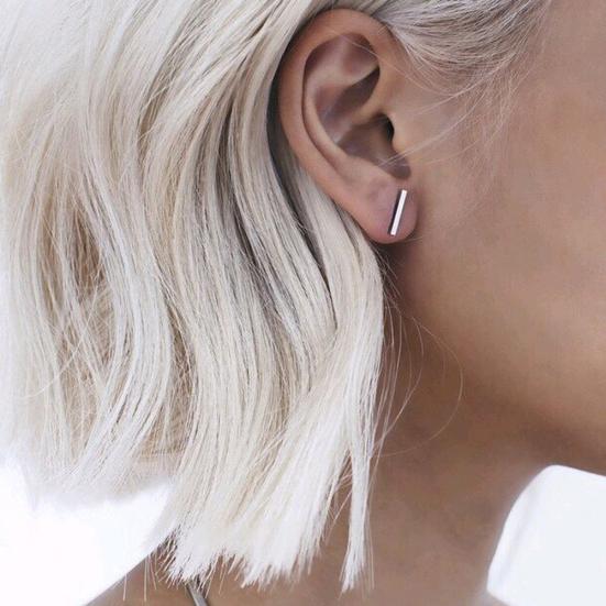 Минималистский бар Stick Line Женщины Серьги-гвоздики Партия Ювелирные изделия День Святого Валентина