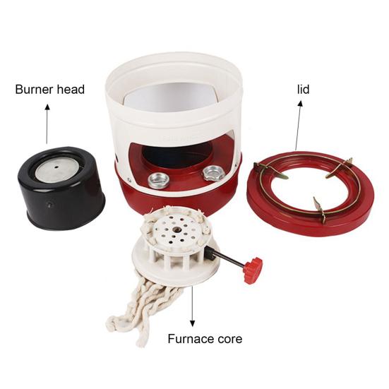 Portable 10-Wicks Kerosene Stove 3-5 Person Lightweight Camp Stove Heater Outdoor Cooking BBQ Picnic Camping Hiking Kerosene Furnace Burner