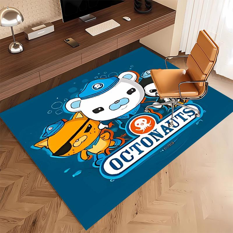 1pc The Octonauts7 Print Area Rug - Soft, Washable Non-Slip Indoor Mat, Living Room, Home Office Decorative Rug,Office Decorative