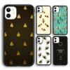 Мягкий чехол для телефона с изображением пчел для iPhone 14 XR X XS Max 5S 6S 7 8 Plus SE 2020 11 12 13 Pro Max, мини-чехол для телефона