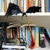 Книжный уголок «Пламя дракона» на Хэллоуин, готический летающий дракон, подставка для книг, статуэтка крылатого дракона