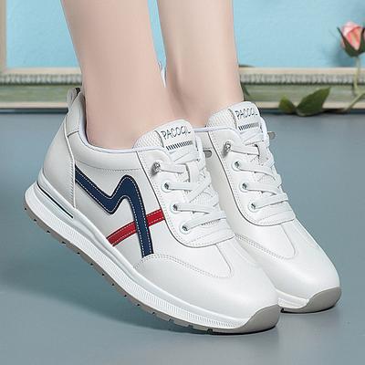 Модная весенне-осенняя женская повседневная обувь на мягкой подошве, нескользящие кроссовки для ходьбы по траве на открытом воздухе, тренировочные, удобные, из мягкой кожи, на плоской подошве