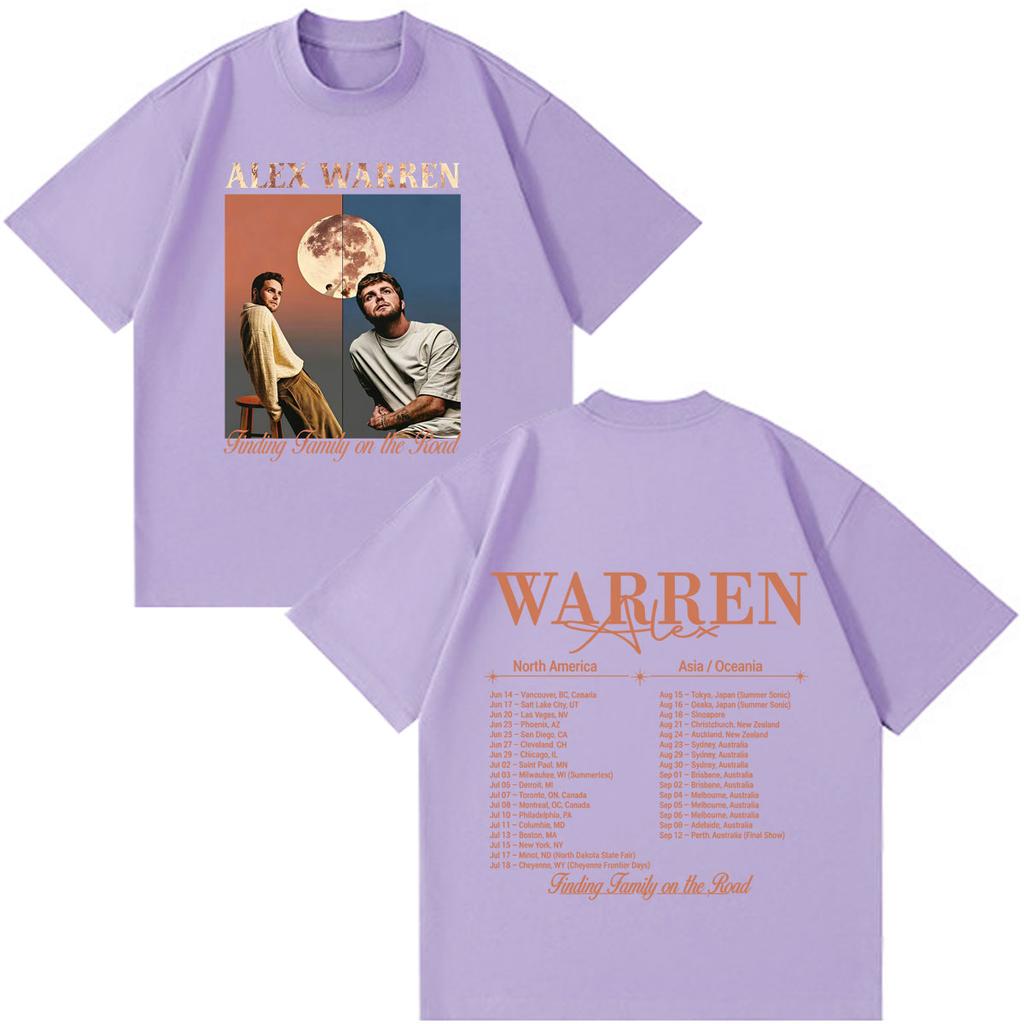 Alex Warren 2026 Tour Graphic Merch T Shirts Unisex Unisex Fashion Tshirts Short Sleeve Cotton Loose Vintage T Shirts Fan Gifts