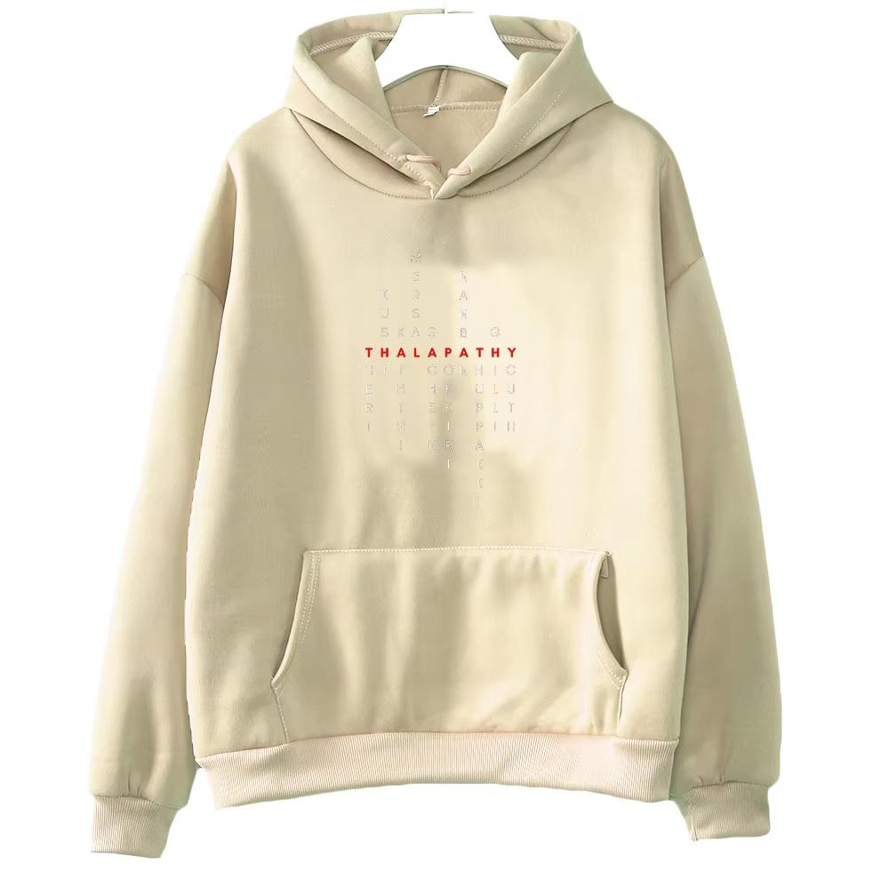Hot Sale THALAPATHY Funny Graphic Print Hoodies Men Women Streetwear Hip Hop Fashion Harajuku Y2K Sweatshirts Loose Casual Oversized Pullover