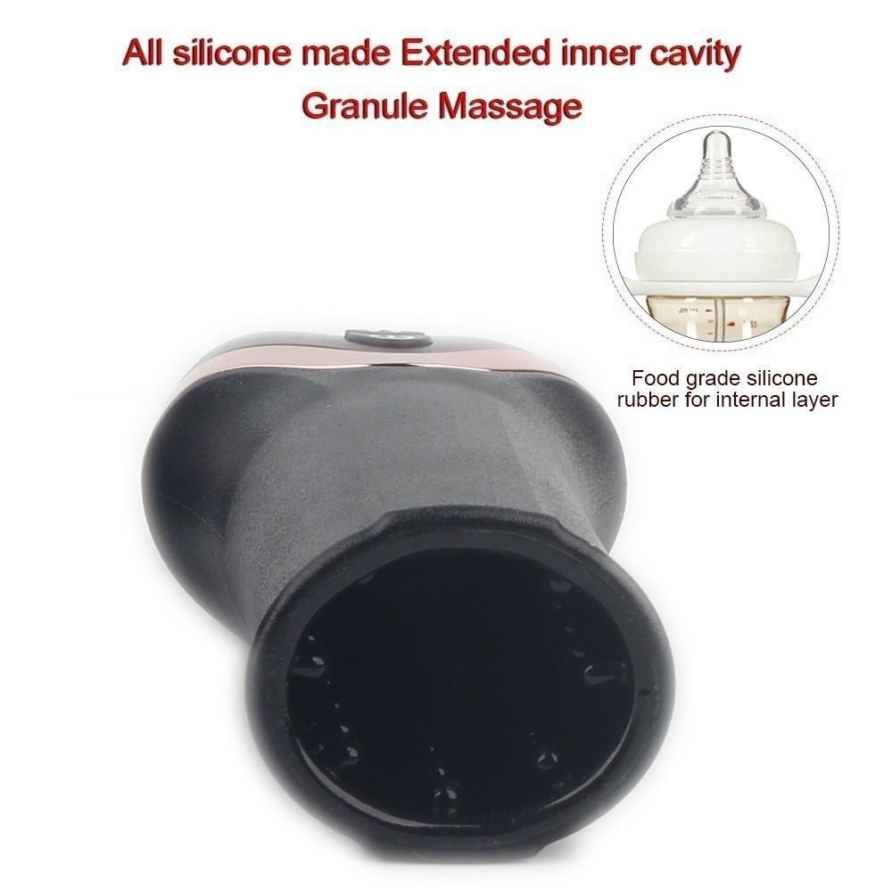 Мужской массажер для головки киски, мужские секс-игрушки, вибрирующая чашка для мастурбации, тренажер для задержки пениса, 12 видов частотной вибрации, чашка для самолета