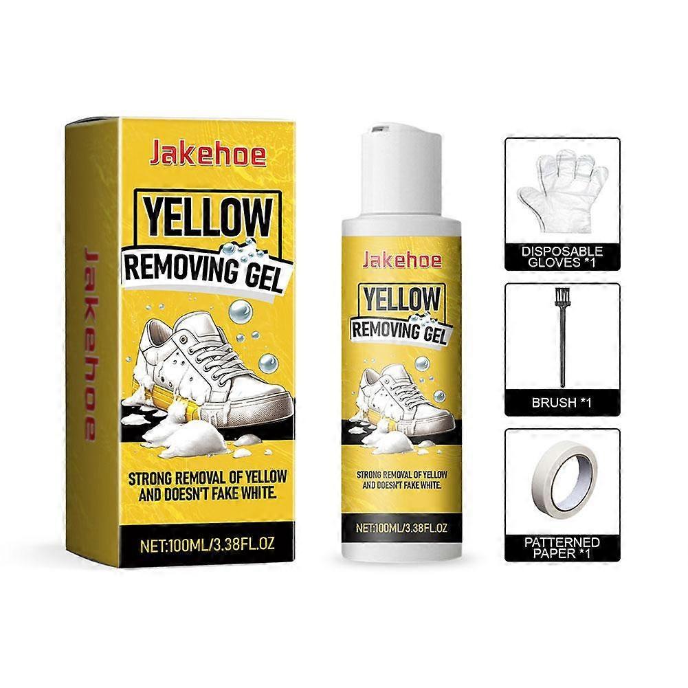 White Shoe Cleaner Kit Whitening Cleaning Gel Oxidation Removes Dirt Shoe Clean