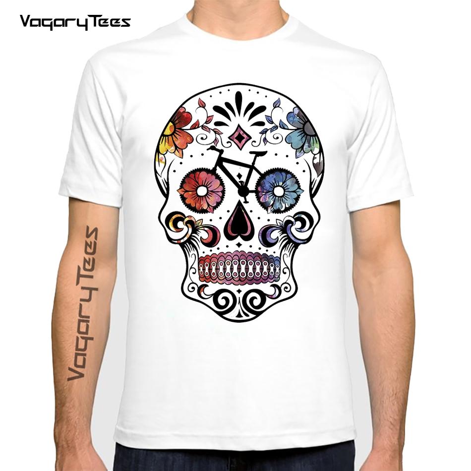 Bicycles MTB Print T Shirt Summer Men T-shirt Downhill Biking Print Casual Heartbeat Stimulation Exercise Male Harajuku Tshirt