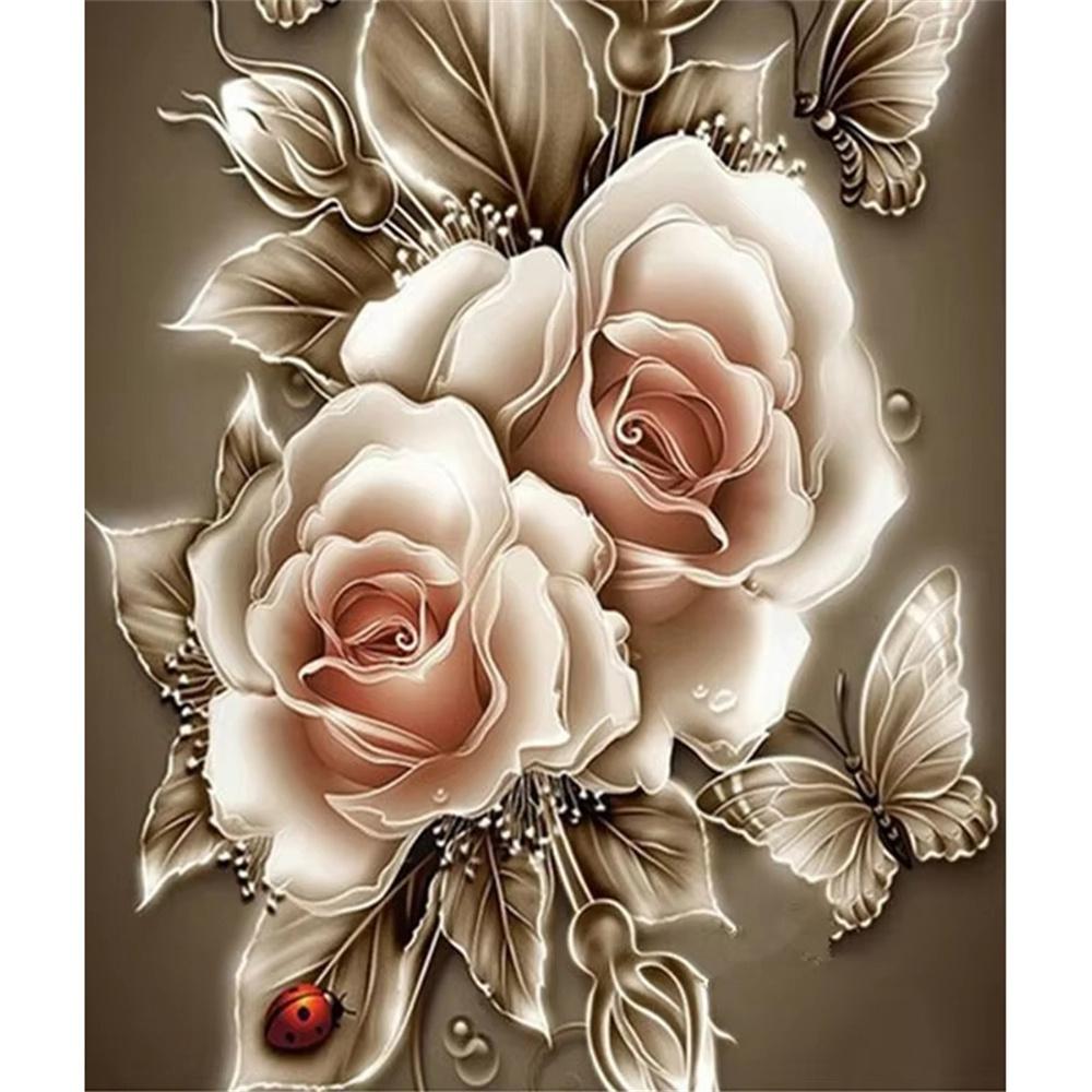 Новая 5D алмазная картина «Дерево» Полная круглая мозаика Пейзаж Цветочная вышивка - Алмазная картина, вышивка крестом