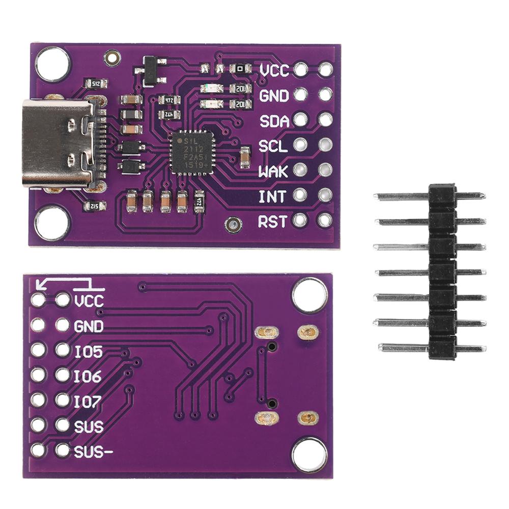 CP2112 Module USB to SMBus/I2C Converter, Compact 32mm*21mm Size with HID Class Support, No Driver Needed