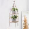 Floating Shelves Wood Stand Boho Home Decor Corner Shelf Living Room Bedroom Wall Hanging Decor Triangle Shelf Display Stand