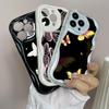 LZ4 Butterfly Art Design Clear Soft Wave Phone Cases for Samsung S24 S23 Ultra S20 A54 A14 A52s A51 Huawei Honor 90 Realme OPPO Protection Back Cover
