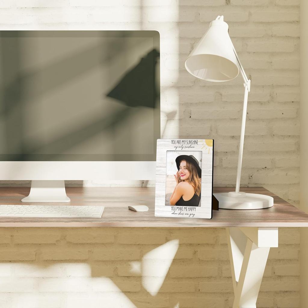 You are My Sunshine 4x6 Picture Frame, Sunshine Picture Frame, Birthday Gifts for Daughter Son Kids, Baby Girl Boy Photo Frame, Sunshine Nursery