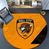 Hull City AFC pattern round rug,Carpet Rug for Living Room Bedroom Playroom ,Non-slip Floor Mat,Holiday Gifts and Birthday Gifts.