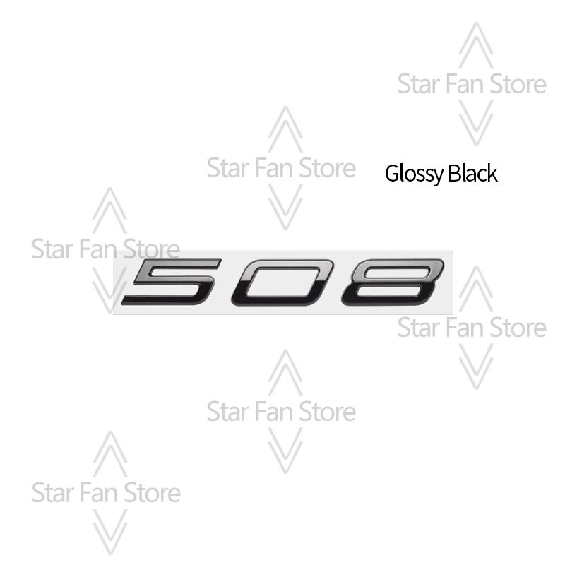Metal For New Peugeot 308 208 508 Logo Badge 3D Stickers Fender Emblem Decal Auto Accessories Letter Decoration Car Styling
