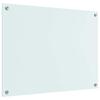 Kitchen Backsplash Milk 80 x 60 cm Tempered Glass