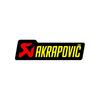 AKRAPOVIC P-HST1AL Термостойкая наклейка на глушитель 7,1 x 2,1 дюйма (180 x 53 мм), алюминий
