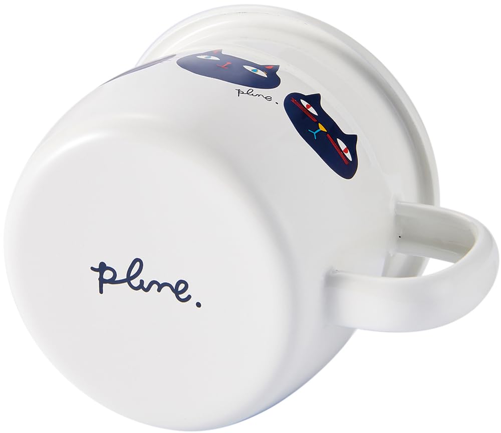 Toyo Horo Plune Enamel Mug, Mimikokomomo, Size: Approx. W12 x D9.5 x H7.5, PMA-512
