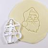 Cookie Mold Snowball Snowman Santa Claus Shaped Christmas Cutting Mold Festive DIY Biscuit Mold for Holiday Party