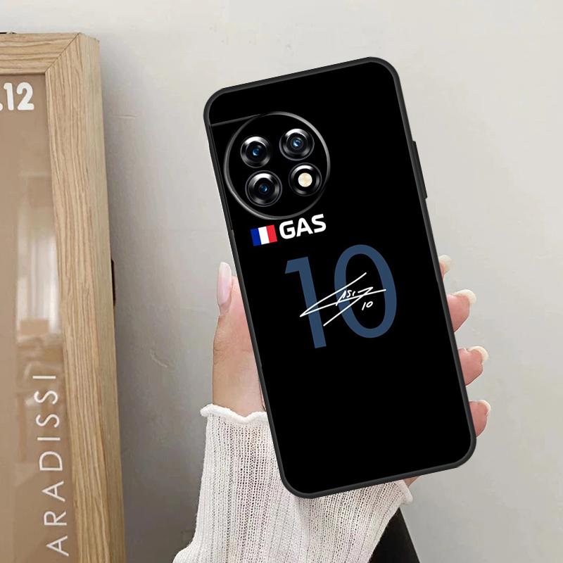 Pierre Gasly 10 F1 Case For OnePlus 10T 10R 12R 9R 8T 12 11 9 10 Pro Nord CE 2 3 Lite CE4 2T N10 N20 N30 Cover