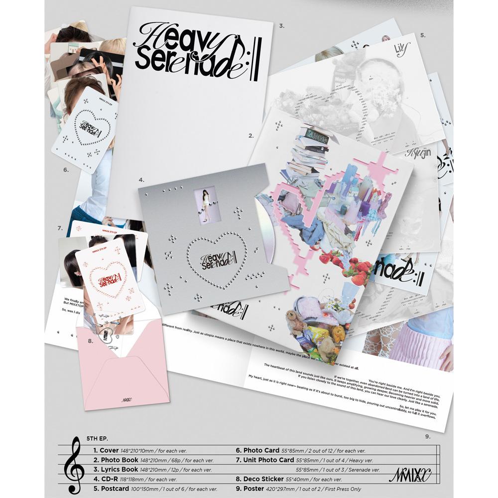 [Предзаказ] NMIXX Heavy Serenade Kpop Альбом CD Фотокарточка Официальная Случайная Версия