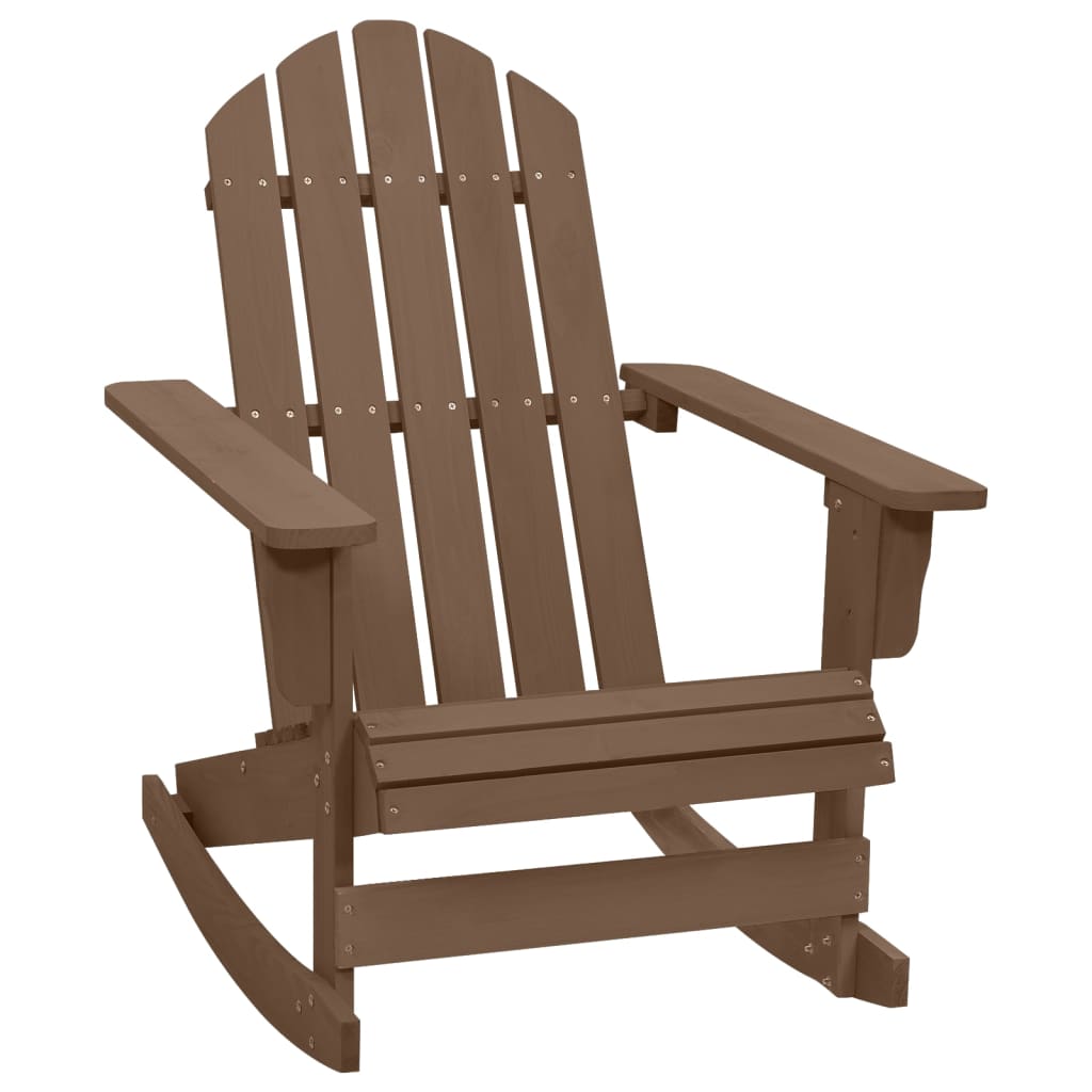 Garden Swing Chair Wooden Brown