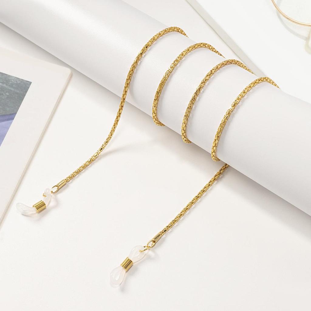 Женский ретро цепочка с бриллиантами шнурок для очков - Модный аксессуар в стиле инфлюенсера