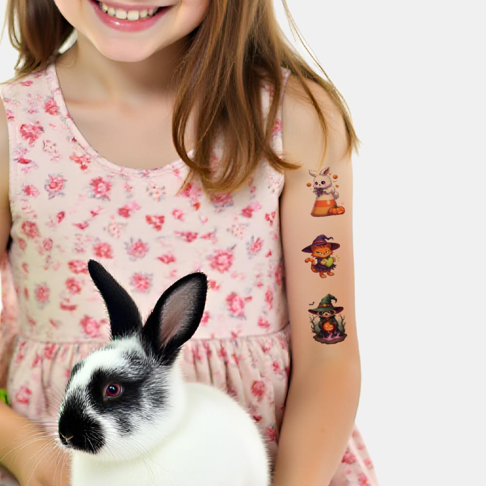 54 шт. Временные татуировки Декоративные наклейки Наклейки с динозаврами из комиксов Водонепроницаемые Долговечные Наклейки на тело Для девочек Женщин Мальчиков