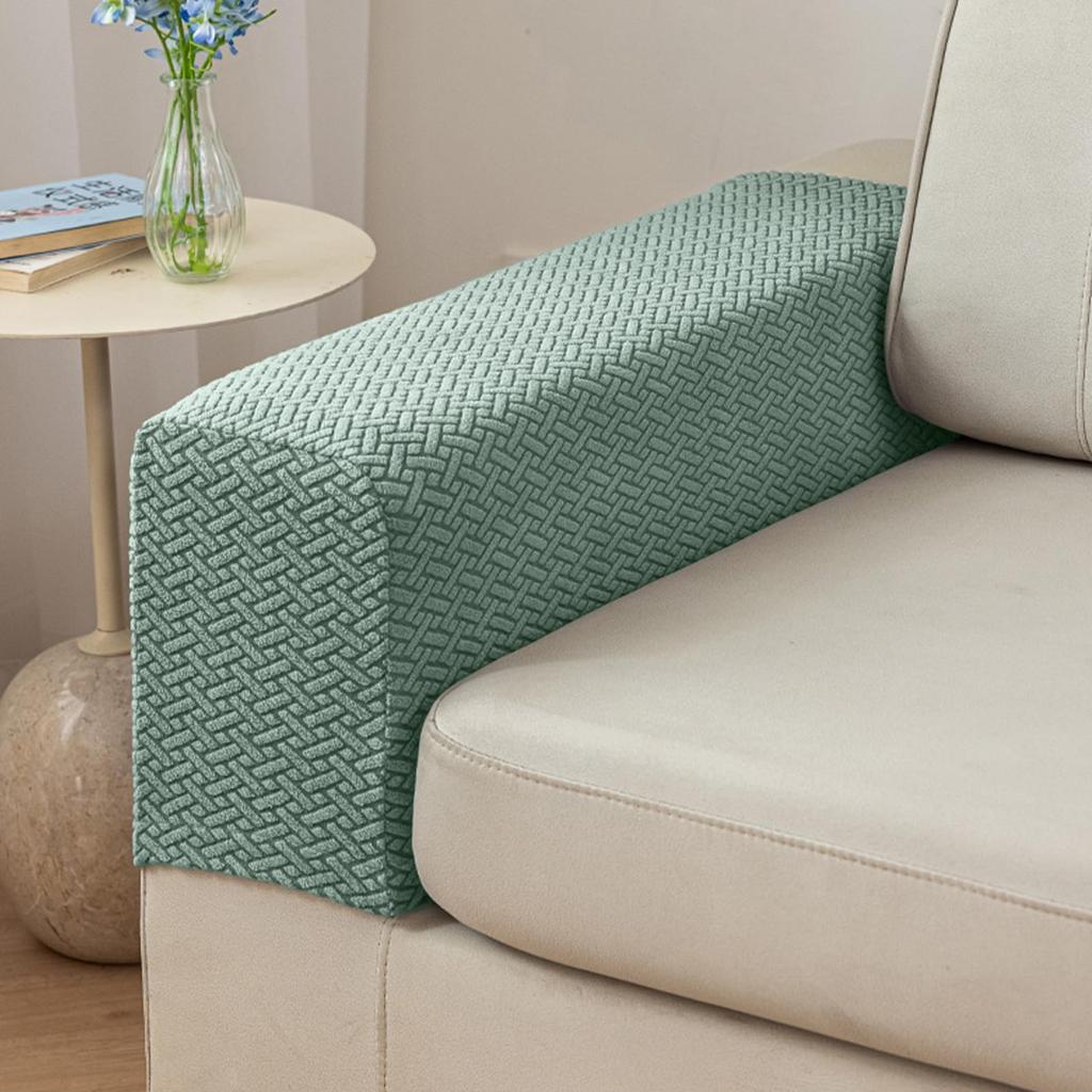 Новые чехлы на подлокотники дивана Простые эластичные чехлы на подлокотники дивана в клетку Противоскользящие Защита мебели от загрязнений Съемные чехлы для кресла