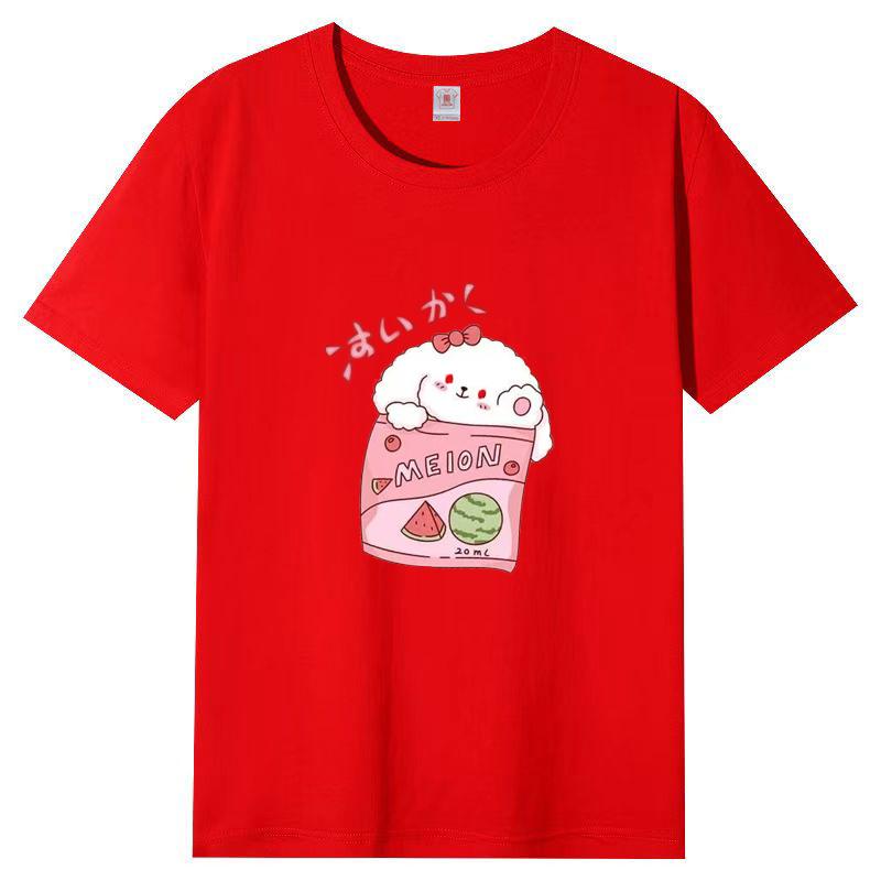 Новая летняя футболка с круглым вырезом и короткими рукавами для женщин, повседневная, большие ярды, свободная футболка с короткими рукавами для женщин