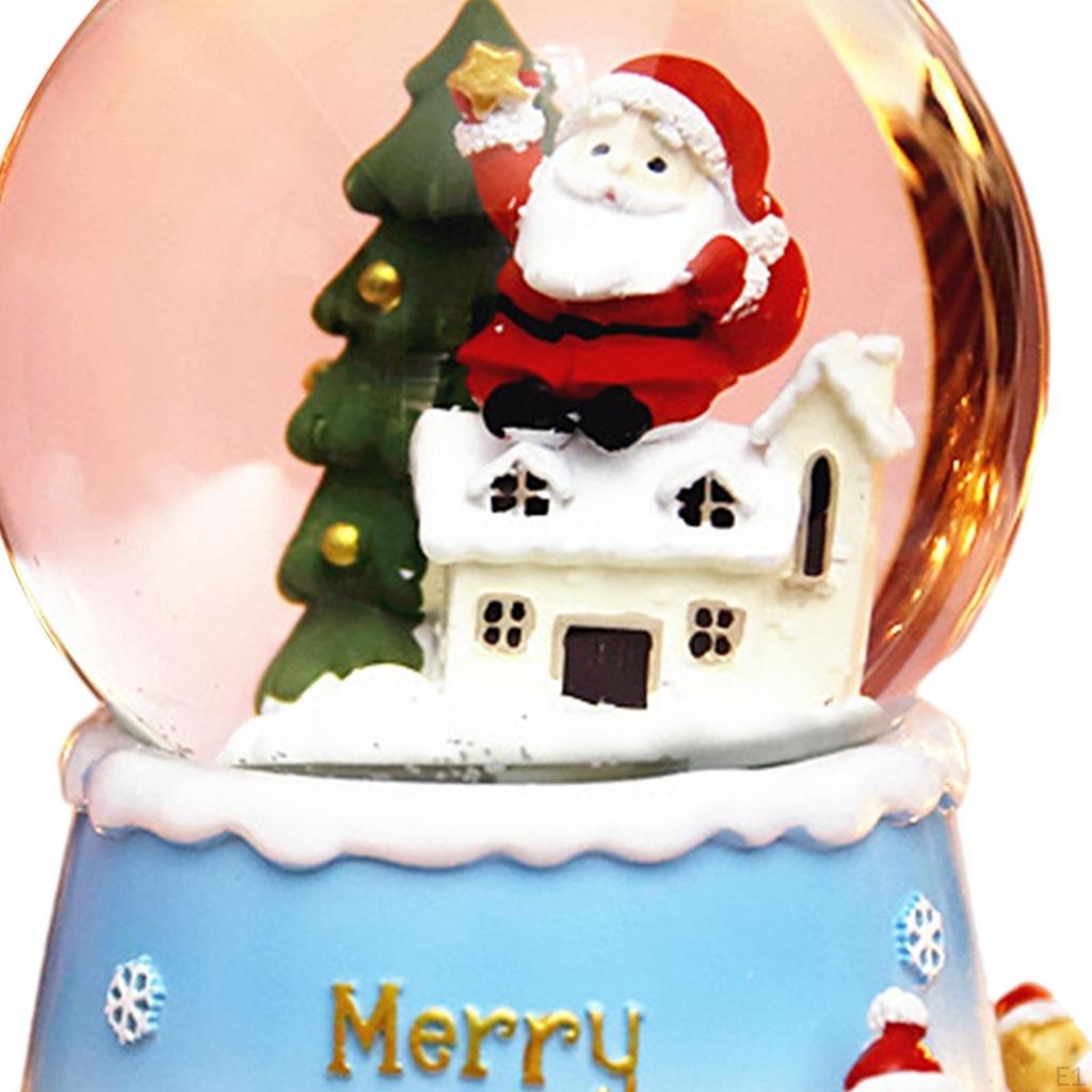 Шар Снежный шар Музыкальный Световой Снежинка для Рождества Новогодние Подарки