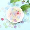 Hanmade Beads With Hole Beads for Crafted Handcrafted Loose Spacer Beads Flower Acrylic Beads AB Color DIY Charms For Jewelry Making Bracelet 80Pcs