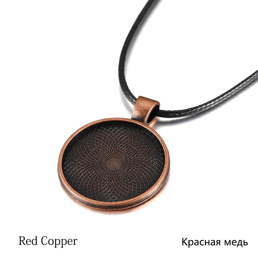 5 шт./лот, 25 мм, основа для кабошона, безели, пустая и восковая нить для ожерелья, основа для кабошона, принадлежности для самостоятельного изготовления ювелирных изделий