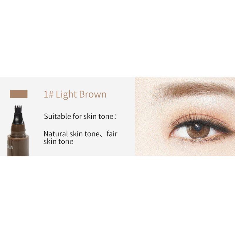 Micro-engraving Water Eyebrow Pencil Simulation Native Eyebrow Four-forked Liquid Eyebrow Pencil Waterproof and Sweat-proof