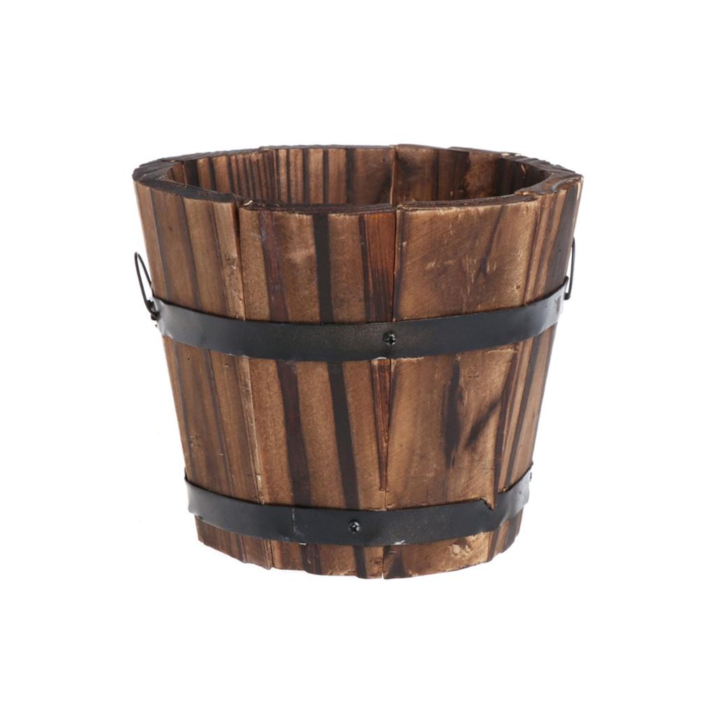 Горшки для цветов из дерева, декор для дома и улицы, ведро для суккулентных растений для сада, ферм, домашнего декора