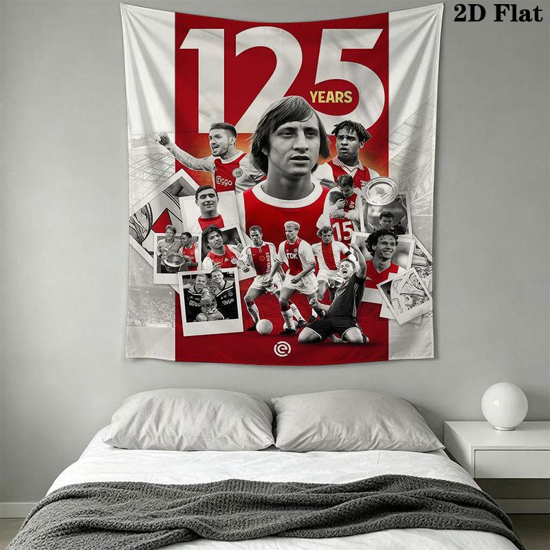 AFC Ajax Wall Hanging Printed Fabric Blanket Decorative Tapestries for Bedroom Living Room Home Decor