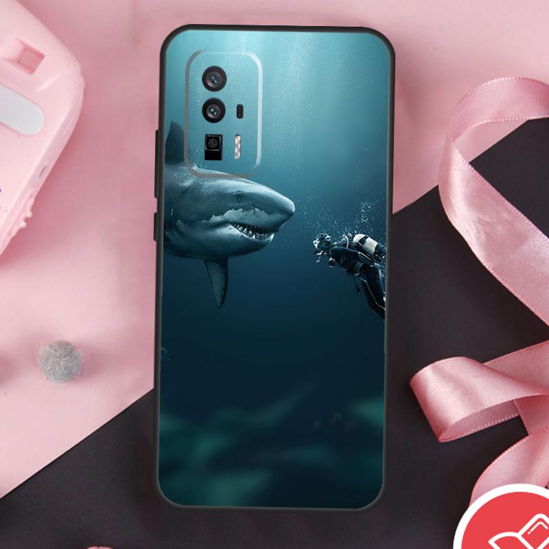 Чехол с акулой и косаткой для Xiaomi 11T 12T 13T 14T Pro Mi 15 13 14 Ultra POCO X7 Pro X3 X5 X6 F5 F6 F7