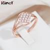 Кольца Kinel Modern с цирконом для женщин с полным покрытием