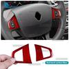 Наклейка из настоящего сухого углеволокна для Renault Fluence Megane 3 RS Scenic 2009 2010 2011 2012 2013 2014 2015 Отделка рулевого колеса автомобиля