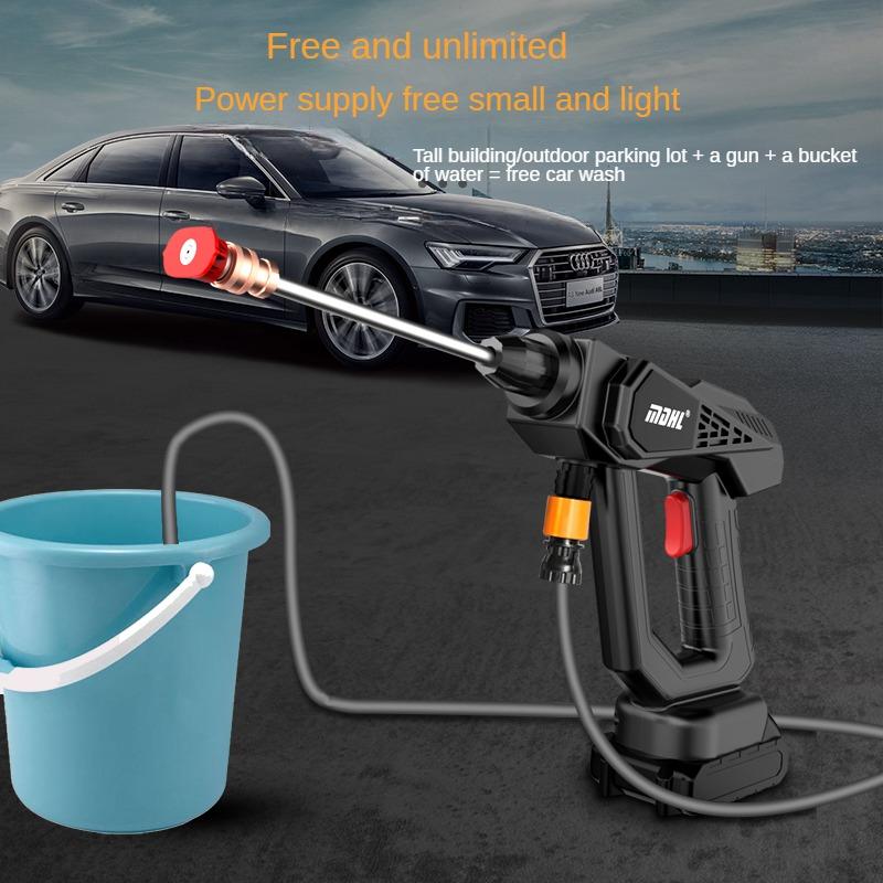 Портативная беспроводная автомобильная стиральная машина высокого давления для полива цветов и овощей, пистолет для мойки автомобилей