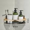 Kitchen Storage Bathroom Shelves Organizer Aluminum Alloy Shower Shelf  Accessories Shampoo Rack Multi-scenario No Drill Shelf