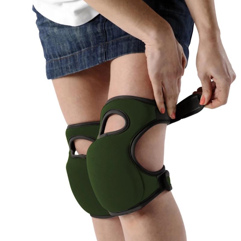 Садовые наколенники с ремнями Мягкие удобные наколенники с эффектом памяти, противоскользящие, регулируемые наколенники Домашние инструменты