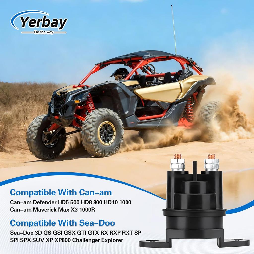 278001802 278003012 Starter Solenoid Relay For Can-Am Defender HD5/8/10 500 800 1000 Maverick Max X3 1000R For Sea-Doo 3D GS GSI GSX GTI GTX RX RXP