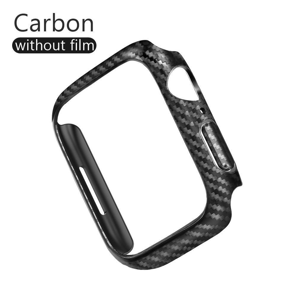 Пленка с чехлом из ПК для Apple Watch Ultra 9 8 7 49 мм 41 мм 45 мм SE 6 5 4 3 2 1 40 мм 44 мм 42 мм 38 мм Защитная пленка из закаленного стекла для экрана, бампер