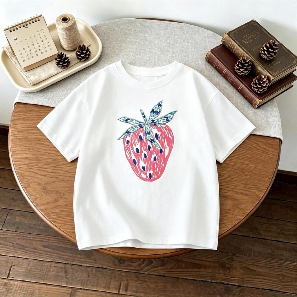 Printed Letters Children Tshirts Simple Fashion Baby Girl Boy Casual Tshirt Tops Crewneck Short Sleeve Kids Summer Clothing NEW