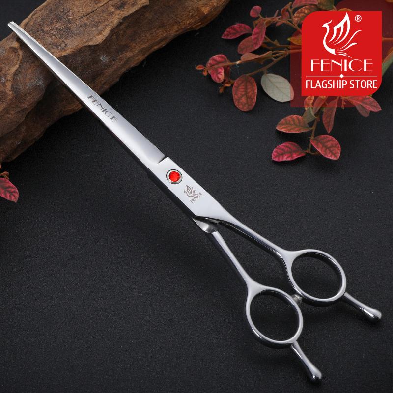 Fenice 7.0"/7.5"/8.0" Professional Pet Grooming Cutting Scissors Straight Cutting Shear